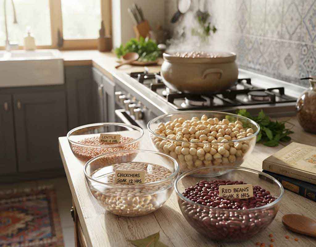 روش های پخت صحیح حبوبات